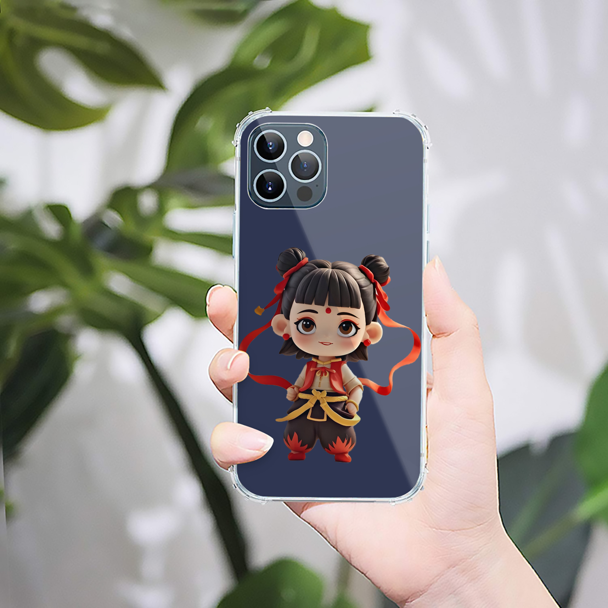 （画像用） Ne Zha 2 ナタ 魔童の大暴れ 【iPhone 12シリーズ対応】透明スマホケース（クリアソフトケース）